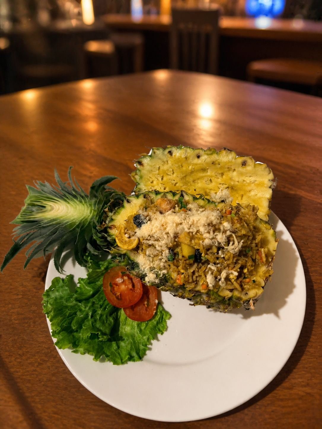 Pineapple fried rice at WonderlanD